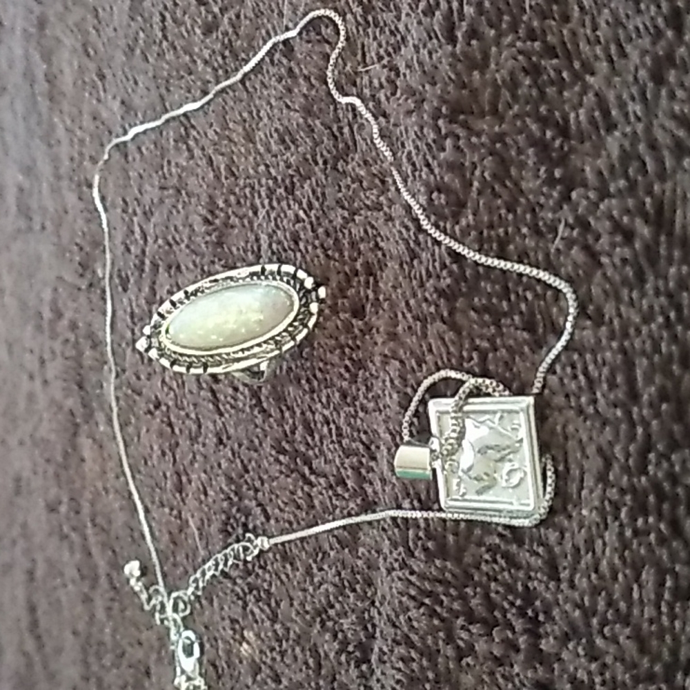 Necklace and ring pair